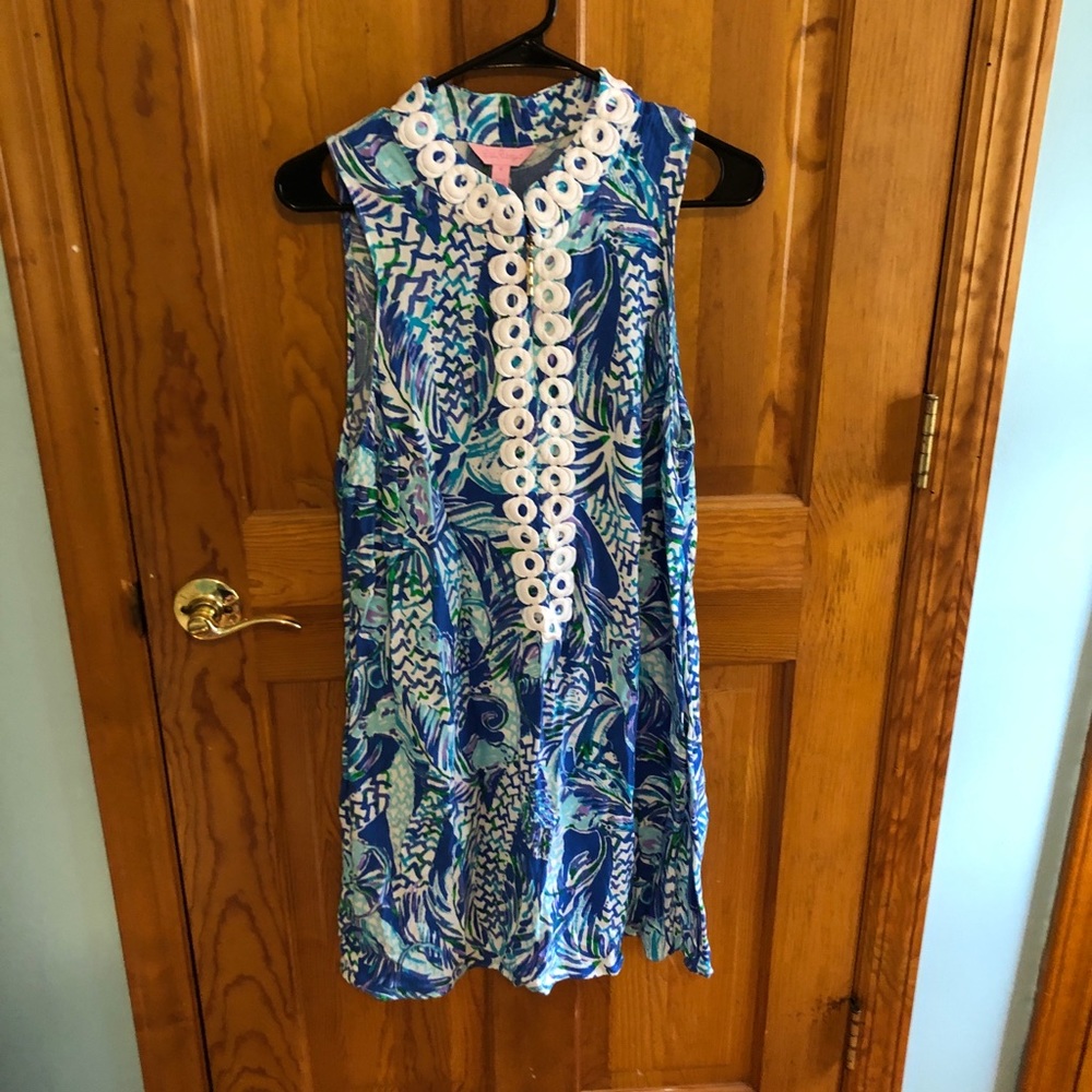 Lilly Pulitzer Jane Shift Dress Canopy Chaos Size 12